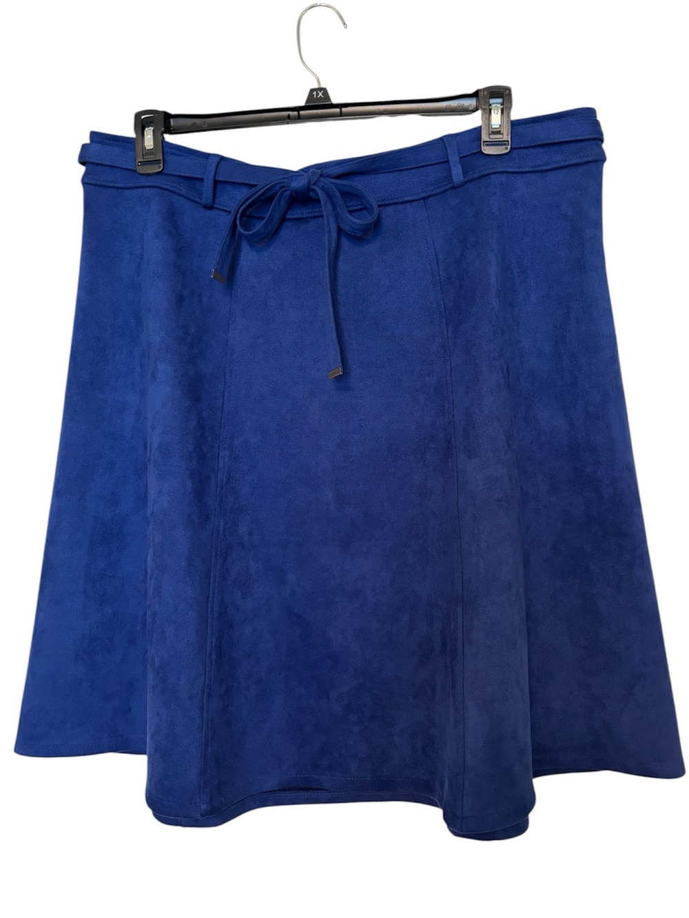 NYCC Royal Blue Faux Suede A-Line Skirt Size XLarge *NEW*